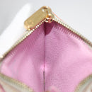 LOUIS VUITTON Multicolor Pochette Cles NM Coin Purse White M93734 LV Auth 179782-18