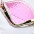 LOUIS VUITTON Multicolor Pochette Cles NM Coin Purse White M93734 LV Auth 179782-11