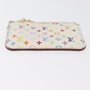 LOUIS VUITTON Multicolor Pochette Cles NM Coin Purse White M93734 LV Auth 179782-5
