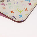 LOUIS VUITTON Multicolor Pochette Cles NM Coin Purse White M93734 LV Auth 179782-14