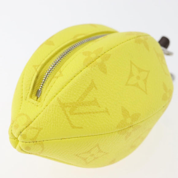 LOUIS VUITTON Monogram LV Lemon Bag Charm Yellow M81197 LV Auth 179783SAM