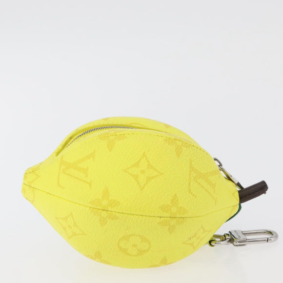 LOUIS VUITTON Monogram LV Lemon Bag Charm Yellow M81197 LV Auth 179783SAM