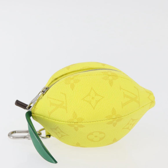 LOUIS VUITTON Monogram LV Lemon Bag Charm Yellow M81197 LV Auth 179783SAM