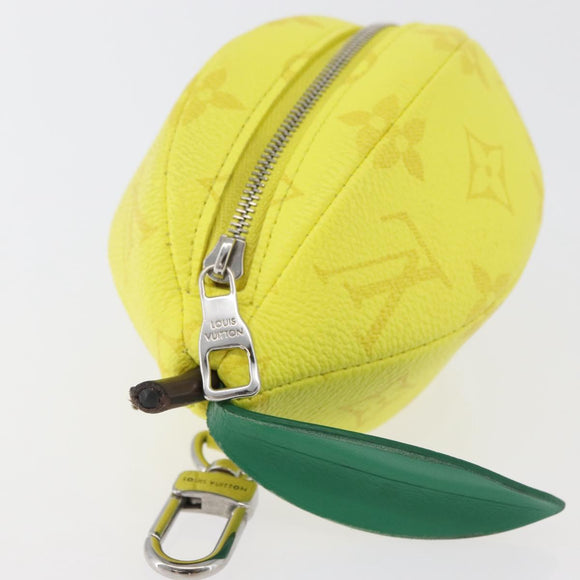 LOUIS VUITTON Monogram LV Lemon Bag Charm Yellow M81197 LV Auth 179783SAM
