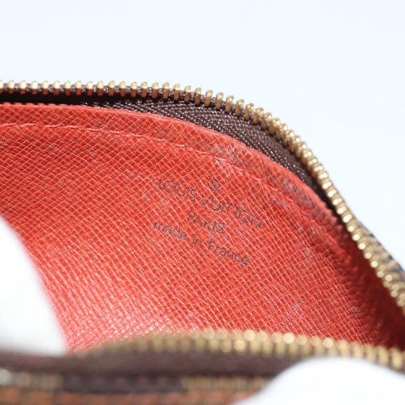 LOUIS VUITTON Damier Ebene Papillon Pouch LV Auth 179784
