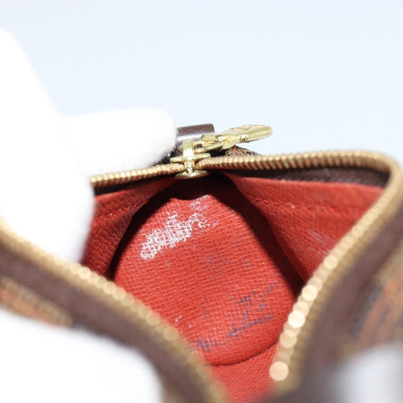 LOUIS VUITTON Damier Ebene Papillon Pouch LV Auth 179784