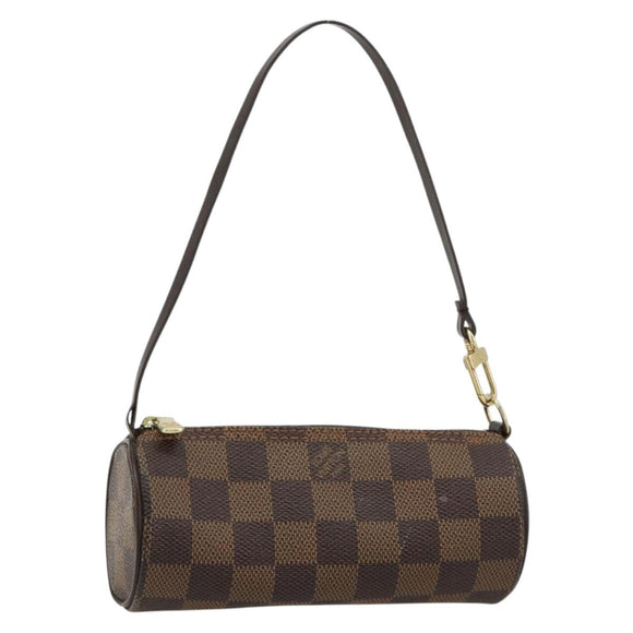 LOUIS VUITTON Damier Ebene Papillon Pouch LV Auth 179784