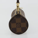 LOUIS VUITTON Damier Ebene Papillon Pouch LV Auth 179784-3