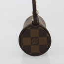 LOUIS VUITTON Damier Ebene Papillon Pouch LV Auth 179784-4