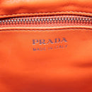 PRADA Sports Chain Shoulder Bag Leather White Silver Auth 179797M-19