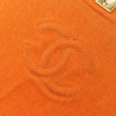 CHANEL Matelasse 25 Chain Shoulder Bag Corduroy Orange Gold CC Auth 179800V-8