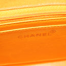CHANEL Matelasse 25 Chain Shoulder Bag Corduroy Orange Gold CC Auth 179800V-24
