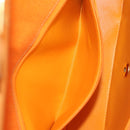 CHANEL Matelasse 25 Chain Shoulder Bag Corduroy Orange Gold CC Auth 179800V-28