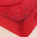 CHANEL Matelasse 23 Chain Shoulder Bag Satin Gold Red CC Auth 179801V-15