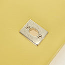 CHANEL Matelasse Chain Shoulder Bag Lamb Skin Yellow Gold CC Auth 179803SAV-20