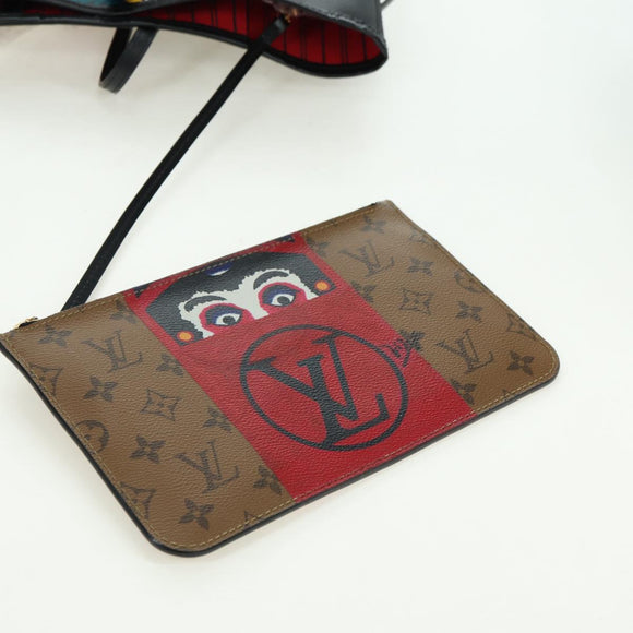 LOUIS VUITTON Monogram Yamamoto Hirosai Neverfull MM Bag M43499 LV Auth 179812SM