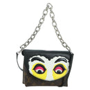 LOUIS VUITTON Yamamoto Hirosai Pochette Kabuki Mask Bag M43532 LV Auth 179813SM-1