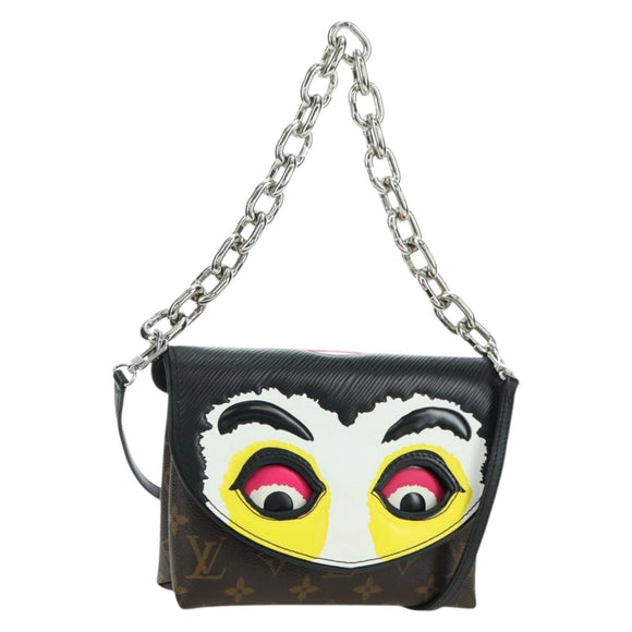 LOUIS VUITTON Yamamoto Hirosai Pochette Kabuki Mask Bag M43532 LV Auth 179813SM