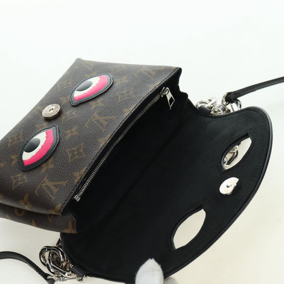 LOUIS VUITTON Yamamoto Hirosai Pochette Kabuki Mask Bag M43532 LV Auth 179813SM