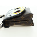 LOUIS VUITTON Yamamoto Hirosai Pochette Kabuki Mask Bag M43532 LV Auth 179813SM-3