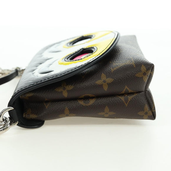 LOUIS VUITTON Yamamoto Hirosai Pochette Kabuki Mask Bag M43532 LV Auth 179813SM