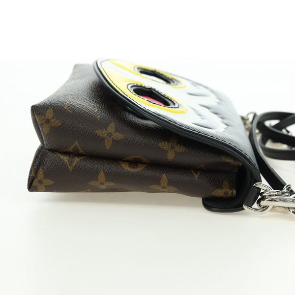 LOUIS VUITTON Yamamoto Hirosai Pochette Kabuki Mask Bag M43532 LV Auth 179813SM