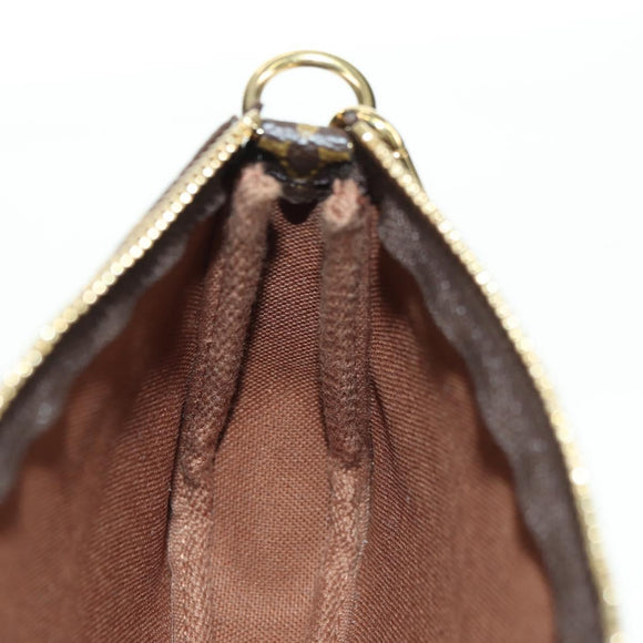 LOUIS VUITTON Monogram Mini Pochette Accessoires Pouch M62141 LV Auth 179814M