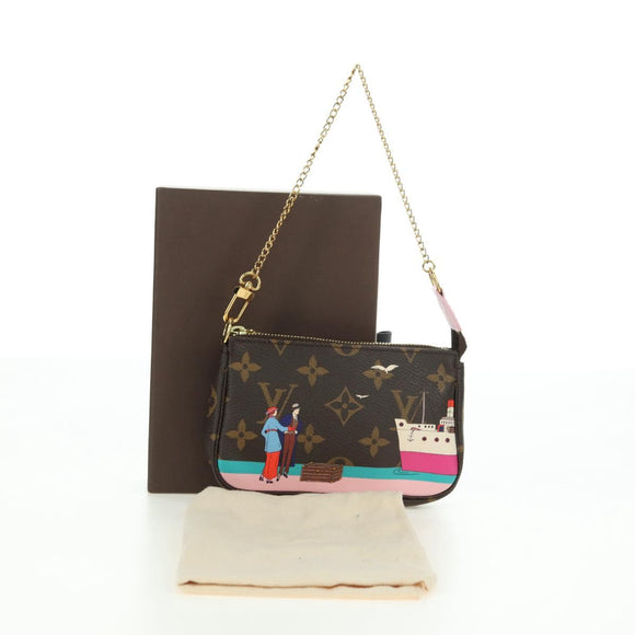 LOUIS VUITTON Monogram Mini Pochette Accessoires Pouch M62141 LV Auth 179814M