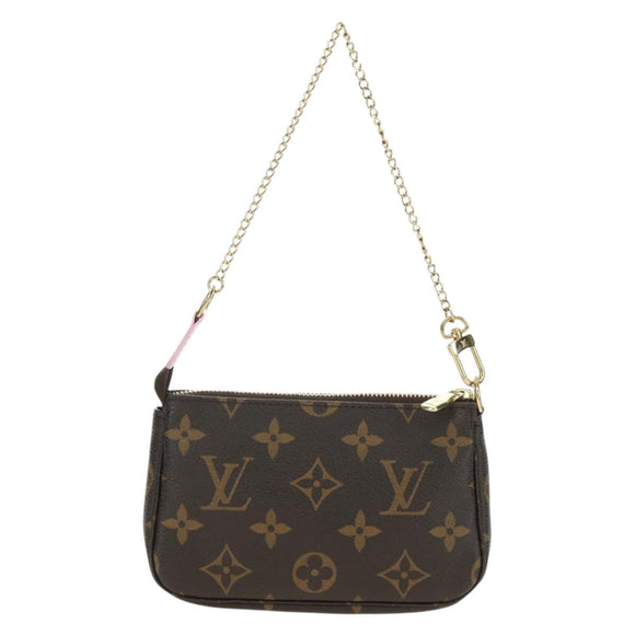 LOUIS VUITTON Monogram Mini Pochette Accessoires Pouch M62141 LV Auth 179814M