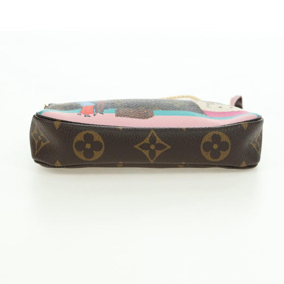 LOUIS VUITTON Monogram Mini Pochette Accessoires Pouch M62141 LV Auth 179814M
