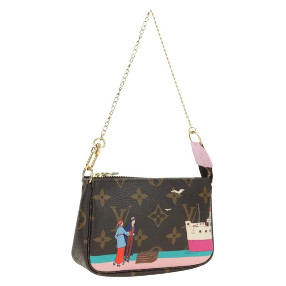 LOUIS VUITTON Monogram Mini Pochette Accessoires Pouch M62141 LV Auth 179815M