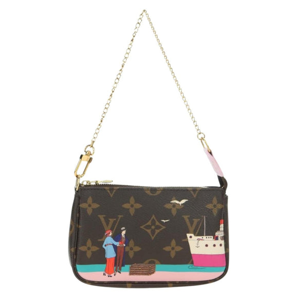LOUIS VUITTON Monogram Mini Pochette Accessoires Pouch M62141 LV Auth 179815M
