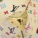 LOUIS VUITTON Monogram Multicolor Speedy 30 Bag White M92643 LV Auth 179817-15