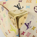 LOUIS VUITTON Monogram Multicolor Speedy 30 Bag White M92643 LV Auth 179817-16