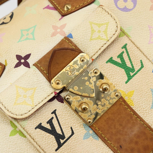 LOUIS VUITTON Monogram Multicolor Speedy 30 Bag White M92643 LV Auth 179817