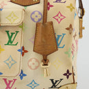 LOUIS VUITTON Monogram Multicolor Speedy 30 Bag White M92643 LV Auth 179817-10