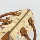 LOUIS VUITTON Monogram Multicolor Speedy 30 Bag White M92643 LV Auth 179817-6