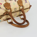 LOUIS VUITTON Monogram Multicolor Speedy 30 Bag White M92643 LV Auth 179817-7