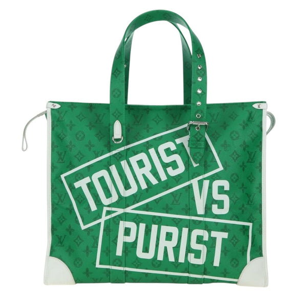 LOUIS VUITTON Monogram Everyday LV Cover GM Tote Bag Green M58749 Auth 179818SM