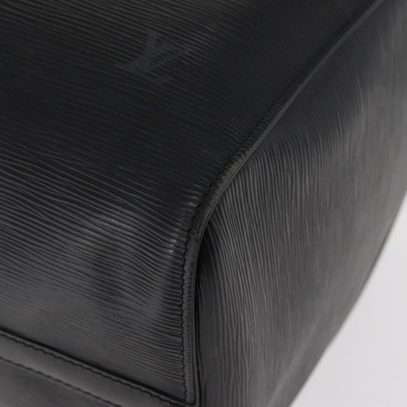 LOUIS VUITTON Epi Keepall 45 Boston Bag Black M42972 LV Auth 179819A