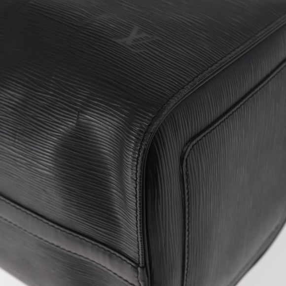 LOUIS VUITTON Epi Keepall 45 Boston Bag Black M42972 LV Auth 179819A