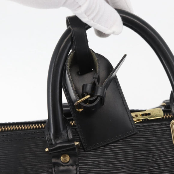 LOUIS VUITTON Epi Keepall 45 Boston Bag Black M42972 LV Auth 179819A