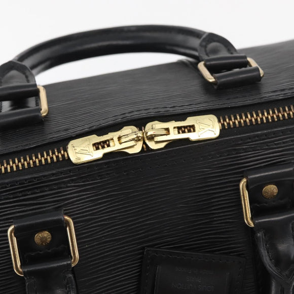 LOUIS VUITTON Epi Keepall 45 Boston Bag Black M42972 LV Auth 179819A