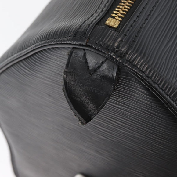 LOUIS VUITTON Epi Keepall 45 Boston Bag Black M42972 LV Auth 179819A