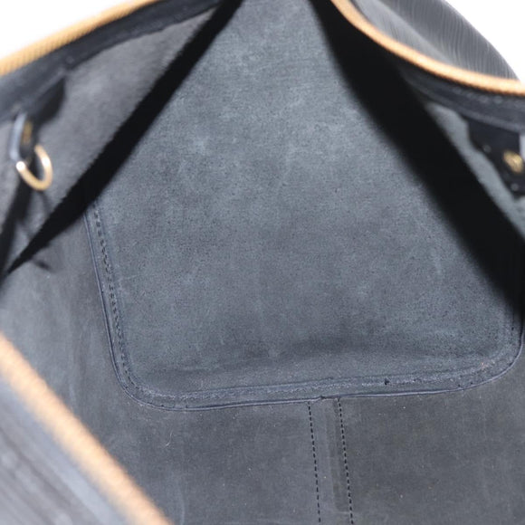 LOUIS VUITTON Epi Keepall 45 Boston Bag Black M42972 LV Auth 179819A