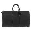 LOUIS VUITTON Epi Keepall 45 Boston Bag Black M42972 LV Auth 179819A-13