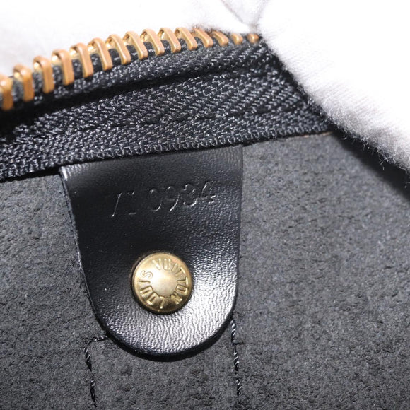 LOUIS VUITTON Epi Keepall 45 Boston Bag Black M42972 LV Auth 179819A