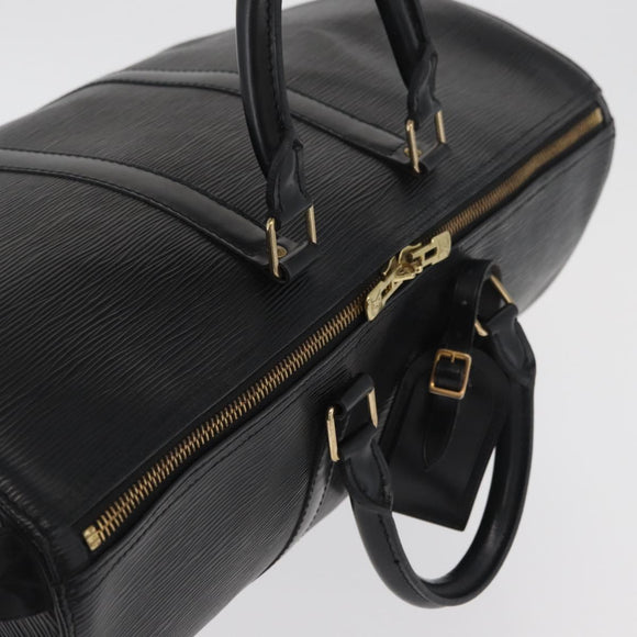 LOUIS VUITTON Epi Keepall 45 Boston Bag Black M42972 LV Auth 179819A