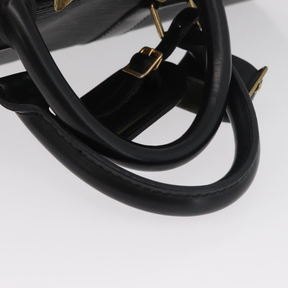 LOUIS VUITTON Epi Keepall 45 Boston Bag Black M42972 LV Auth 179819A