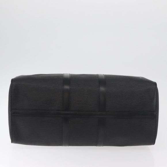 LOUIS VUITTON Epi Keepall 45 Boston Bag Black M42972 LV Auth 179819A